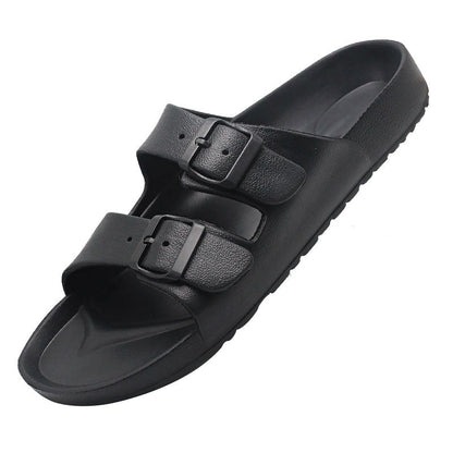 Birken Slip on Sandalen | Ergonomische Camping/Outdoor-Sandalen für Herren, schwarz