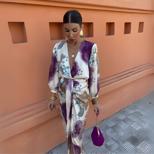 Elegantes Kleid mit V-Ausschnitt