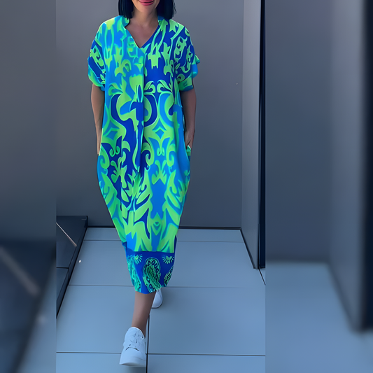 Elegantes geblümtes Kleid